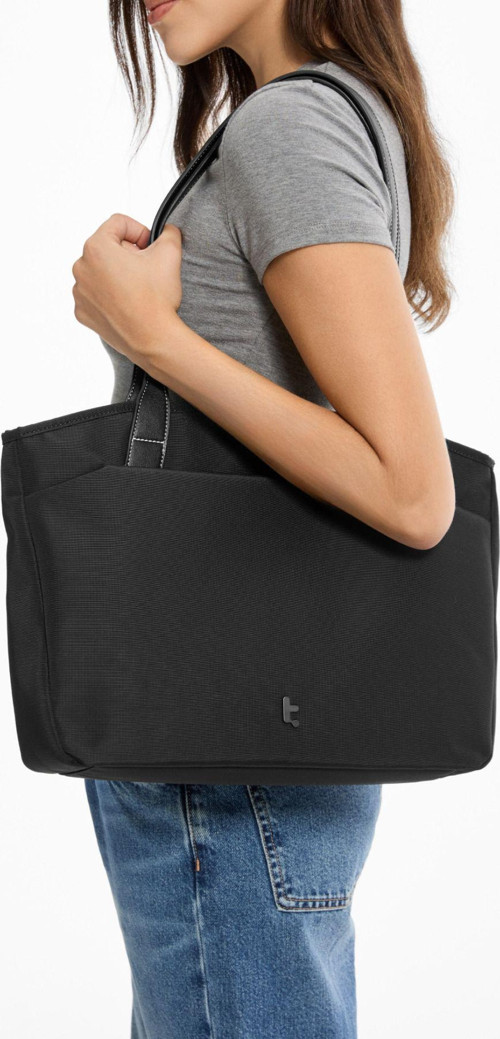 Versatile T23 14 Inç/14L Siyah Tote Bag Laptop Notebook Omuz Çantası - T23S1D1