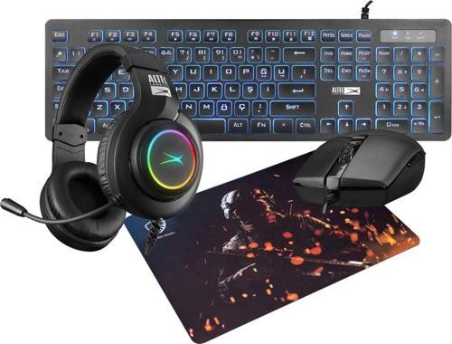 Kingsman Gaming Combo Klavye Mouse Kulaklık Mousepad Set