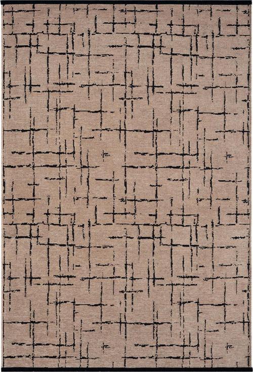 Gaia Bej Halı Yıkanabilir Kaymaz Taban Şönil Kilim Dokuma Pamuk Taban Kilim 10119