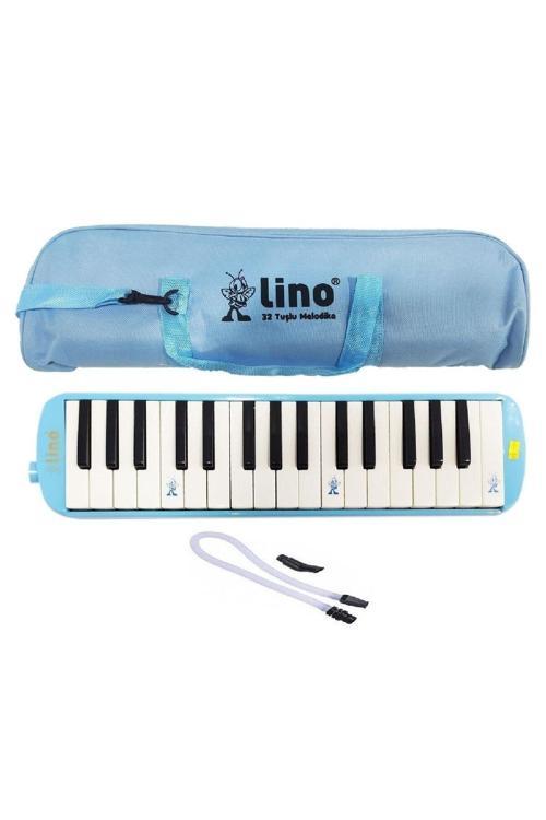 Lino Pastel Mavi Melodika 32 Tuşlu Bez Çantalı