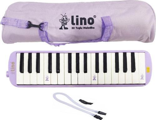 Lino Pastel Mor Melodika 32 Tuşlu Bez Çantalı