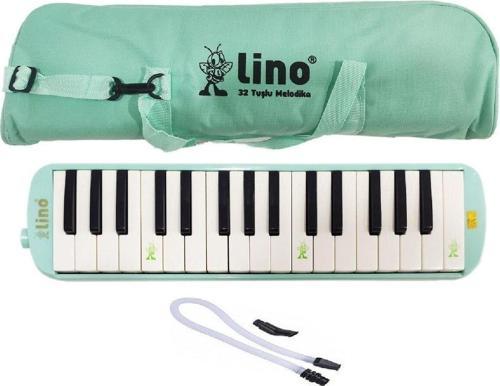 Lino Pastel Yeşil Melodika 32 Tuşlu Bez Çantalı