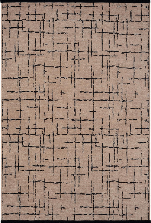 Gaia Bej Halı Yıkanabilir Kaymaz Taban Şönil Kilim Dokuma Pamuk Taban Kilim 10119