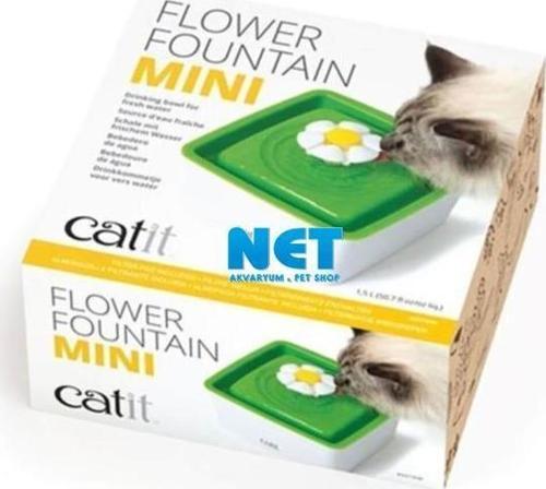 Mini Flower Fountain Çiçekli Filtreli Su Kabı 1,5 Lt