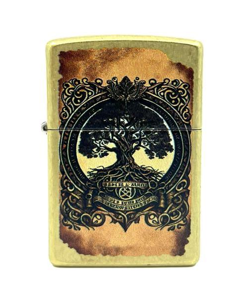 Tree Of Life Antique Brass Dizayn Çakmak