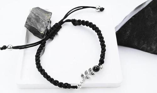 LALEZAR OLTU TAŞI GÜMÜŞ ÇERÇEVE  AYARLANABİLİR  BİLEKLİK