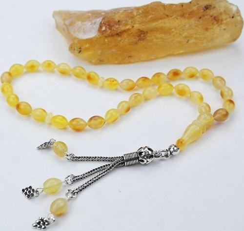 Arpa Model Damla Kehribar Tespih