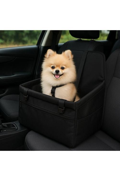 Kedi Köpek Oto Koltuğu Taşınabilir Araç Koltuğu – Emniyet Klipsli, Yıkanabilir Kumaş,