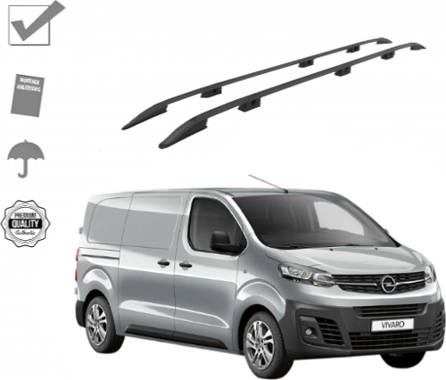 VIVARO CARGO KISA ŞASE TAVAN ÇITASI SİYAH 2019 2020 2021 2022 2023 2024 2025 2026 2027