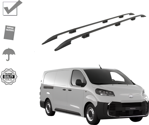 TOYOTO PROACE KARGO KISA ŞASE TAVAN ÇİTASI PORTBAGAJ 2019 2020 2021 2022 2023 2024 2025 2026 2027