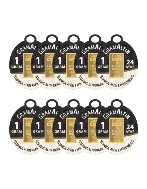 10 GRAM 24 AYAR İAR GRAMALTIN ( 1gr x 10 Adet )