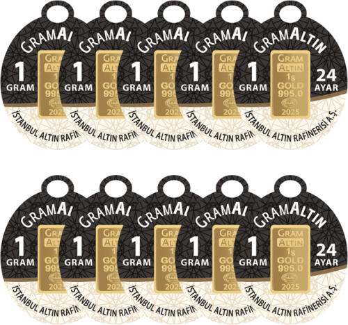 10 GRAM 24 AYAR İAR GRAMALTIN ( 1gr x 10 Adet )
