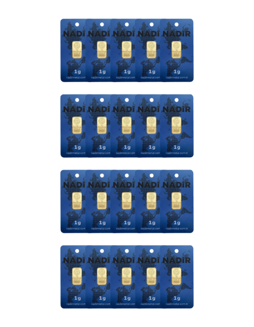 NadirGold 20 Gr Külçe Altın ( 1gr x 20 Adet )