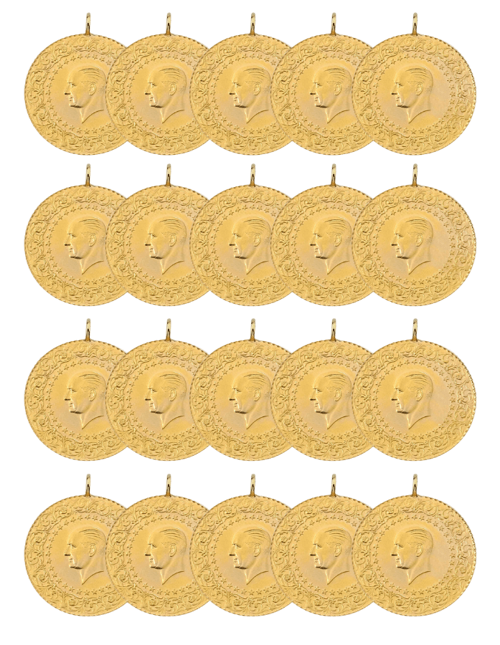 20 Adet Eski Tarihli Çeyrek Altın