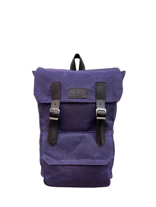 Sırt Çantası Kanvas Okul-Seyahat-Kamp Cargo Unisex Su Geçirmez Mumlanmış Kanvas Mor