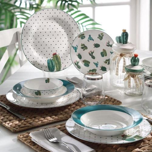 Cactus 41 Parça Kahvaltı Takımı