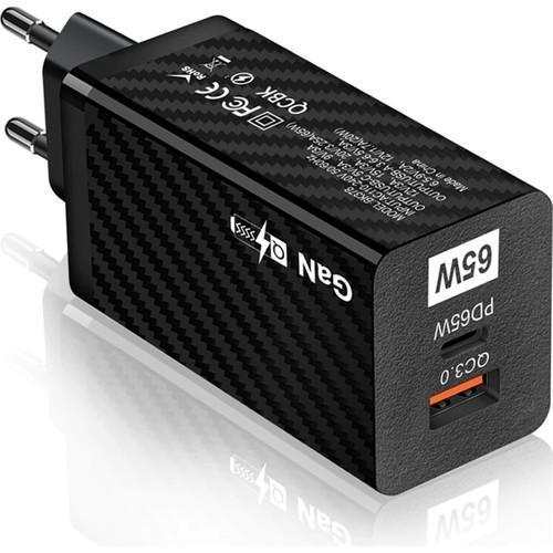 Pd 65W Gan USB + Type-C Hızlı Şarj Başlığı Şarj Aleti ALL-35457