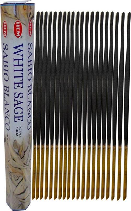 Beyaz Adaçayı Kokulu 20 Çubuk Tütsü - White Salvia