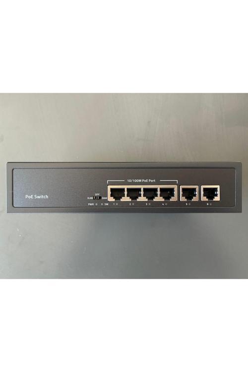 Iss-4006P 4 Port Poe+ 10-100 Mbps 2 Port 10-100 Uplink Switch
