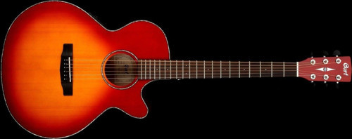 ENDONEZYA ELEKTRO AKUSTİK GİTAR, SATİN SUNBURST, LADİN KAPAK