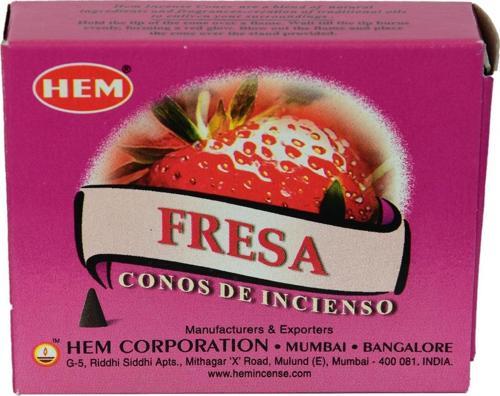 Çilek Kokulu 10 Konik Tütsü - Strawberry