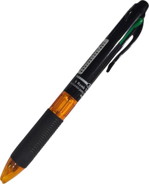 4 Renkli Tükenmez Kalem - Turuncu