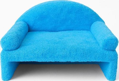 Pet Peluş Kedi Oturma Koltuğu Kedi Yatağı Mavi
