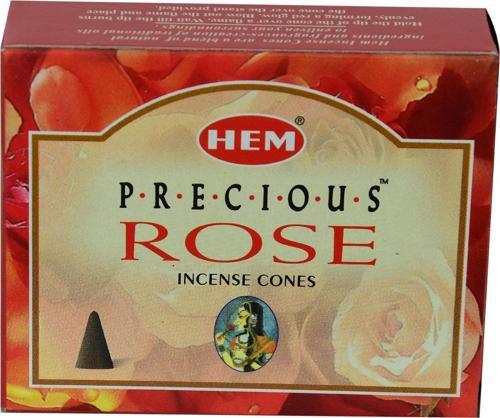 Gül Kokulu 10 Konik Tütsü - Precious Rose Incense Cones
