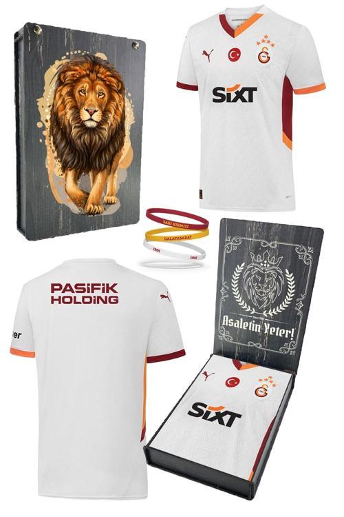 Orijinal Lisanslı 2024/25 5 Yıldızlı Beyaz Deplasman Forma Spor Bileklik Set