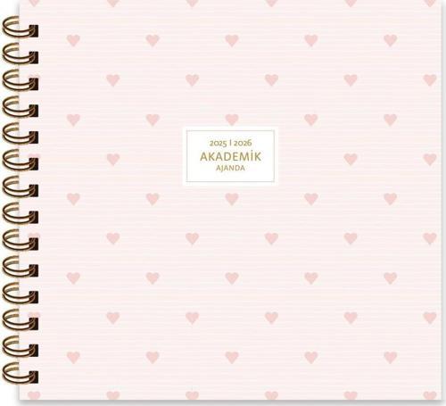 Keskin 16*16 Spiralli Akademik Ajanda - Love