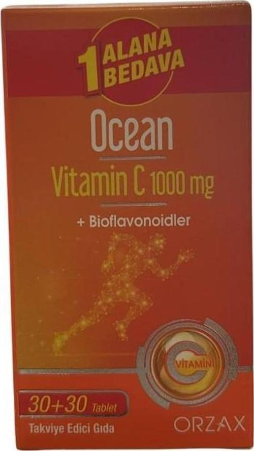 Ocean Vitamin C 1000 mg 30+30 Tablet 1 Alana 1 Bedava  850071952933