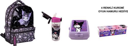 Okul Çantası,Beslenme Kabı ve Matara (KUROMİ OYUN HAMURU HEDİYELİ)