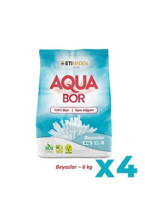 Boron Beyazlar için Aqua Bor Deterjan 4 x 6 KG