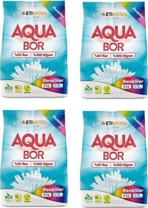 Aqua Bor Matık Toz 6Kg Renklıler*4 Adet