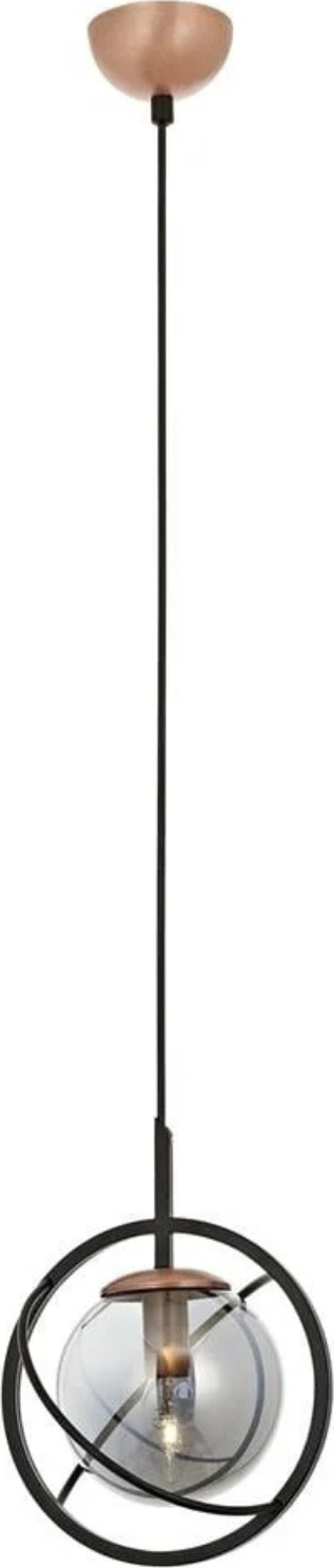 , 1850 Ailesi Siyah Boyalı Modern Avize (Tekli Sarkıt)