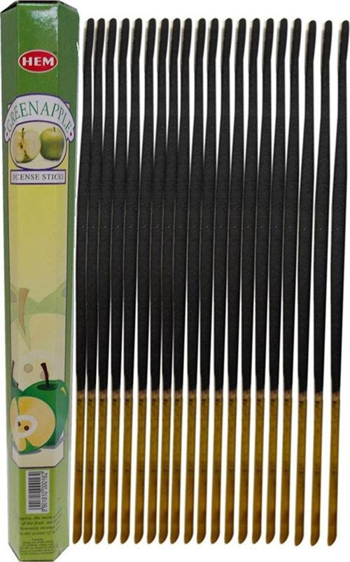 Yeşil Elma Kokulu 20 Çubuk Tütsü -  green Apple