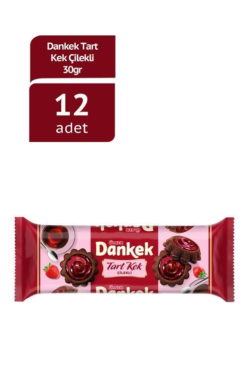 DANKEK TART KEK ÇİLEKLİ 30G x 12 ADET
