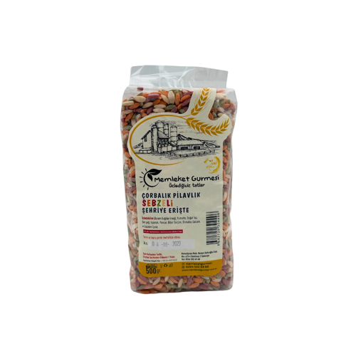 Ev Yapımı Çorbalık Sebzeli Şehriye 500 gr MG