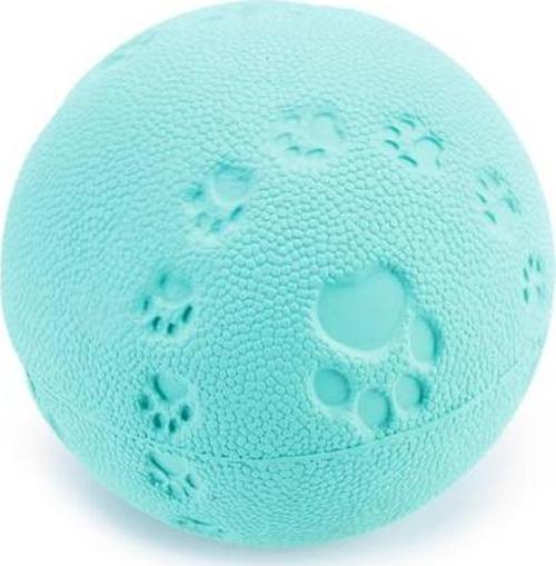 Köpek Oyuncağı, Sesli, Top, Kauçuk, Turkuaz, 7,5cm