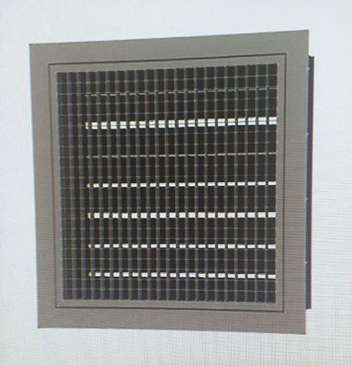 10X10 Çift Sıra Kanatlı Zıt Damperli Menfez