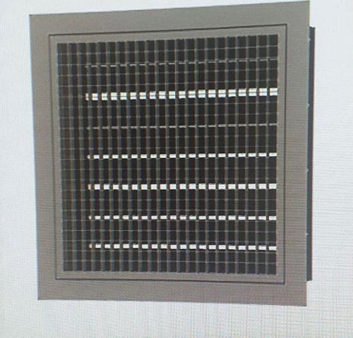 25X25 Çift Sıra Kanatlı Zıt Damperli Menfez