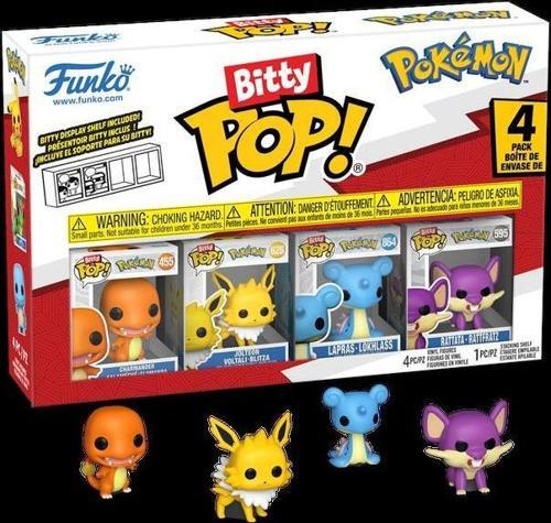 Bitty Pop! Pokémon 4'lü Paket (Figür Boyu 2,25 cm)