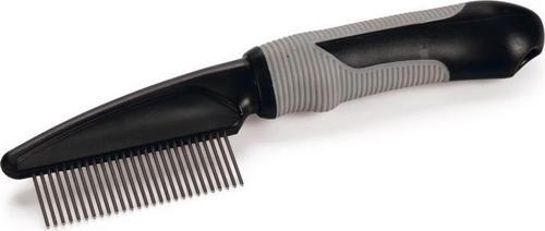 Uzun Tüylü Kedi Tarağı, Siyah Gri, 21cm