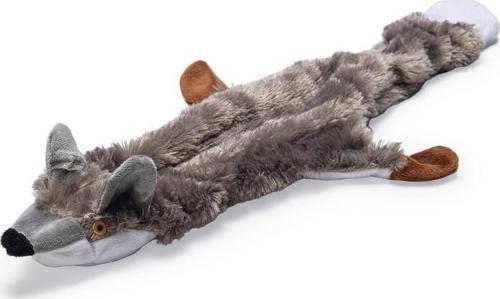 Köpek Oyuncağı, Sesli, Tilki, Peluş, Gri, 52x15x2,5cm