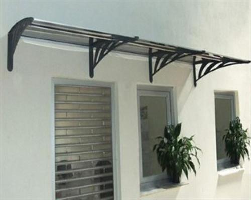 Transpaforza TF STD 1.12 Kapı Üstü Sundurma 240 X 100 Gri 3 mm Solid Levha