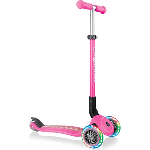 Primo Katlanabilir Lights 3 Tekerlekli Scooter Pembe