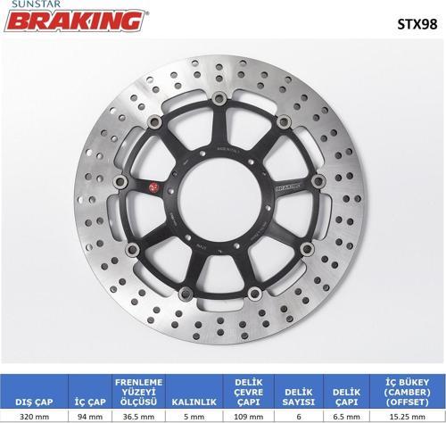 HONDA YUVARLAK ÖN FREN DİSKİ ÖN İKİ TAKIM KULLANIR 2014-2019