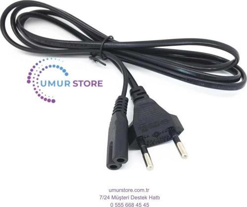 Teyp Fişi Cereyan Kablosu C7 Siyah 1mt HDX-5527