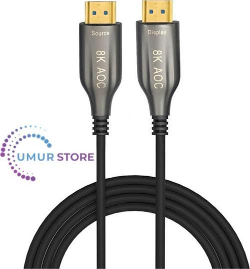 10MT 8k HDMI 2.1 Aktif Fiber Optik Aoc HDMI Kablo 8K@60Hz 4K@60/120Hz Earc Hdr D-Hdr Hdcp2.3
