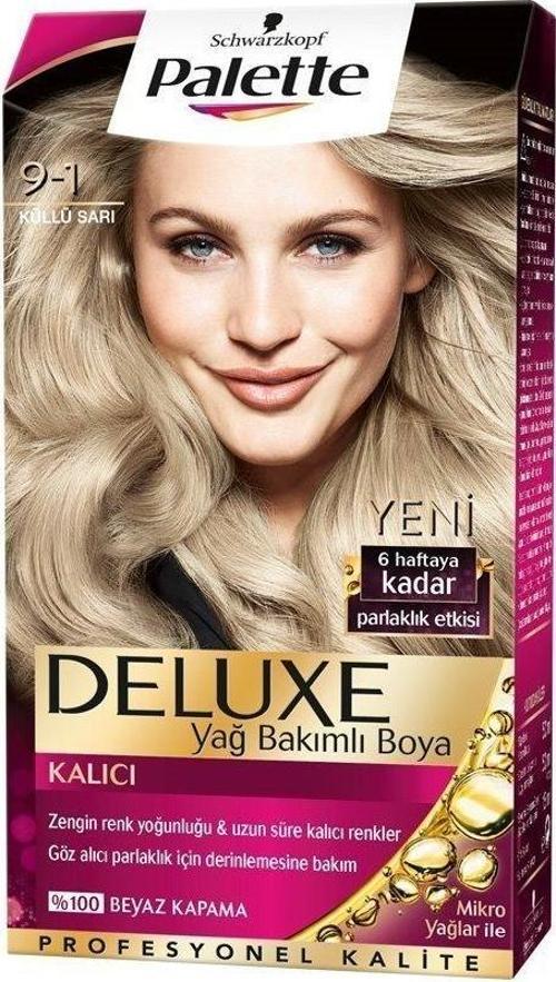 Deluxe Saç Boyası 9-1 Küllü Sarı